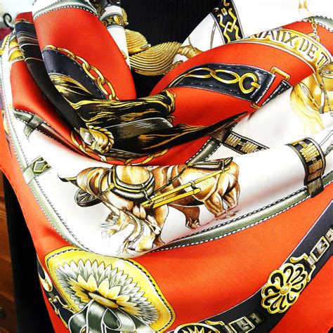 hermes vintage horse scarf|real hermes scarf.